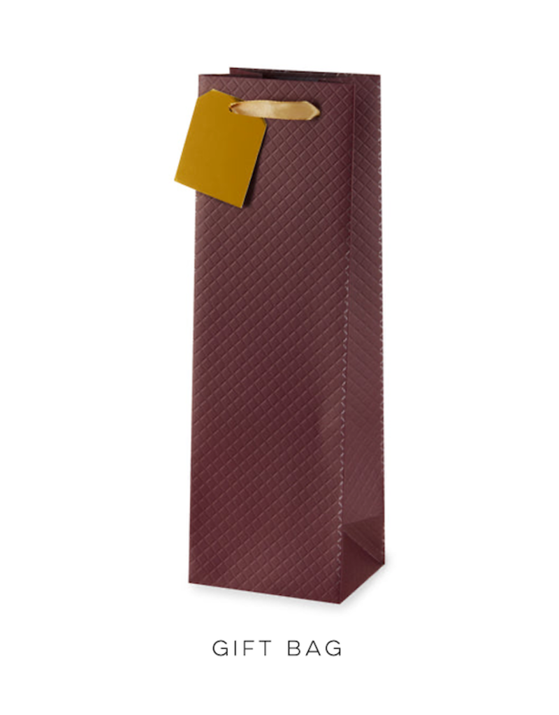 Burgundy Quilted Gift Bag