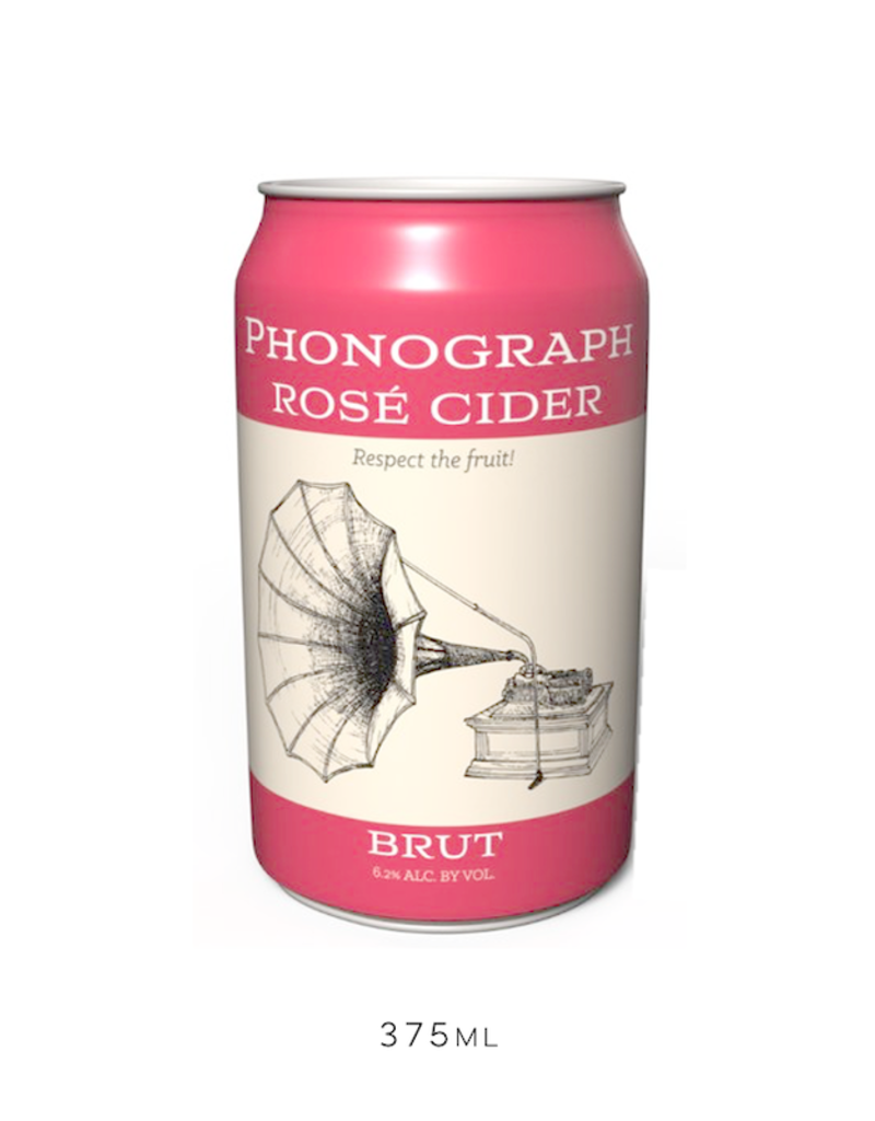 Phonograph, Rosé Brut Finger Lakes Cider CAN - 375mL