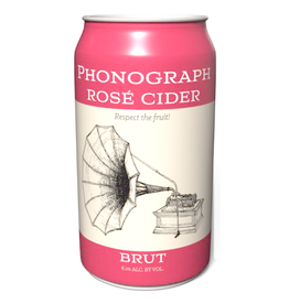 Phonograph, Rosé Brut Finger Lakes Cider CAN - 375mL