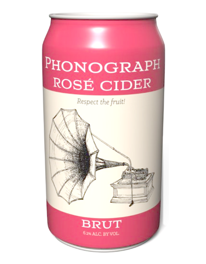 Phonograph, Rosé Brut Finger Lakes Cider CAN - 375mL