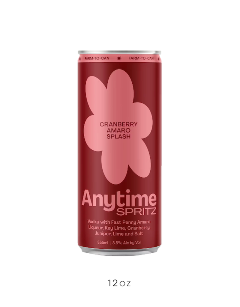 Anytime, Cranberry-Amaro Spritz - 12 oz