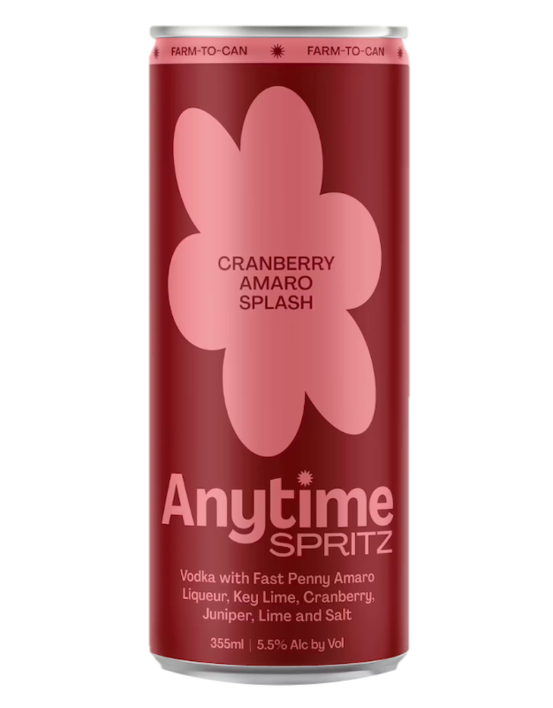 Anytime, Cranberry-Amaro Spritz - 12 oz