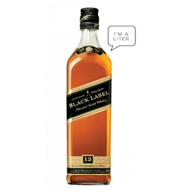 Johnnie Walker, Black Label 12-Year Blended Scotch - 1L