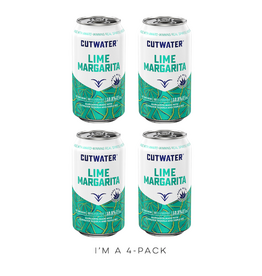 Cutwater, Tequila Lime Margarita Cans [4-Pack]