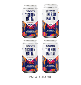 Cutwater, Bali Hai Tropical Tiki Rum Mai Tai [4-Pack]