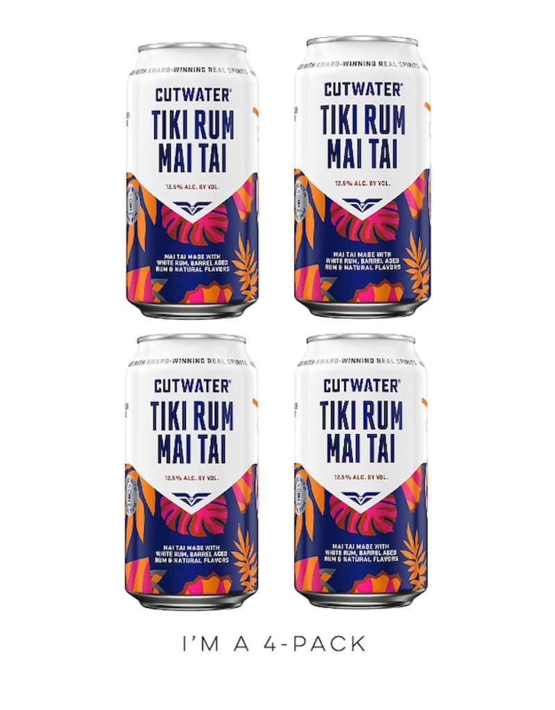 Cutwater, Bali Hai Tropical Tiki Rum Mai Tai [4-Pack]