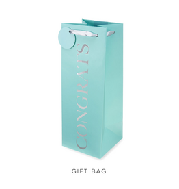Congrats Tiffany Blue Gift Bag
