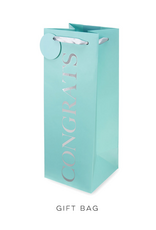 Congrats Tiffany Blue Gift Bag