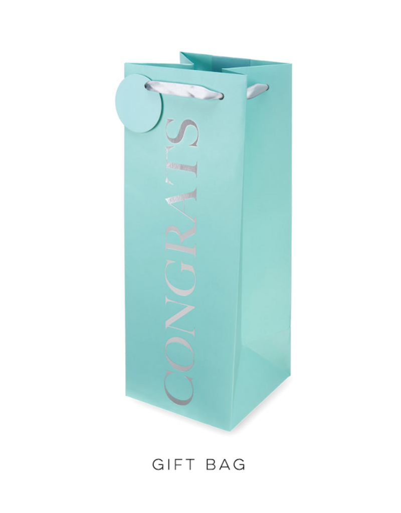 Congrats Tiffany Blue Gift Bag