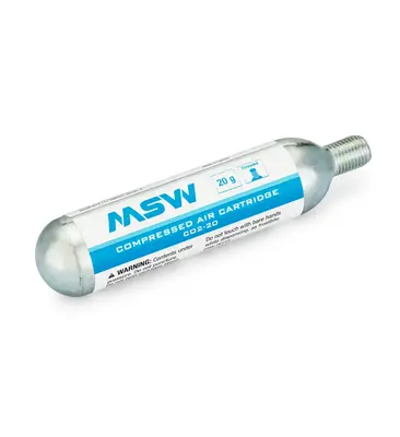 MSW CO2-20 CO2 Cartridge: 20g, Single