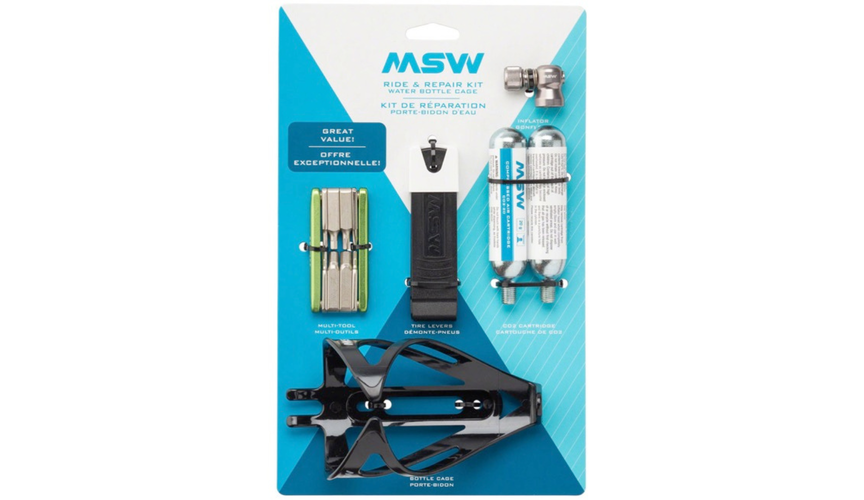 MSW Ride and Repair Kit with Water Bottle Cage
