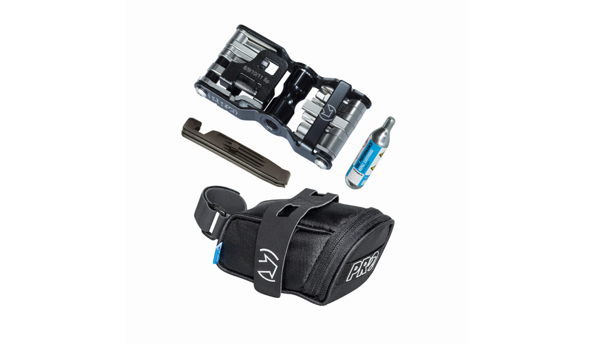 Combipack CO2 MinitoolSaddle bag, CO2 minitool, levers, cartridge