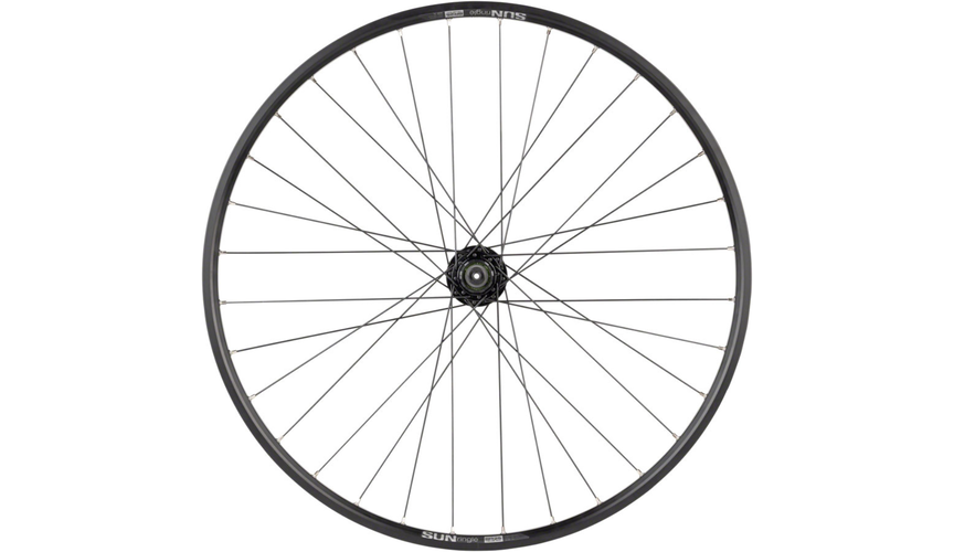 Quality Wheels Value Double Wall Series Disc Rear Wheel - 27.5", QR x 135mm, 6-Bolt/Rim, HG, Black