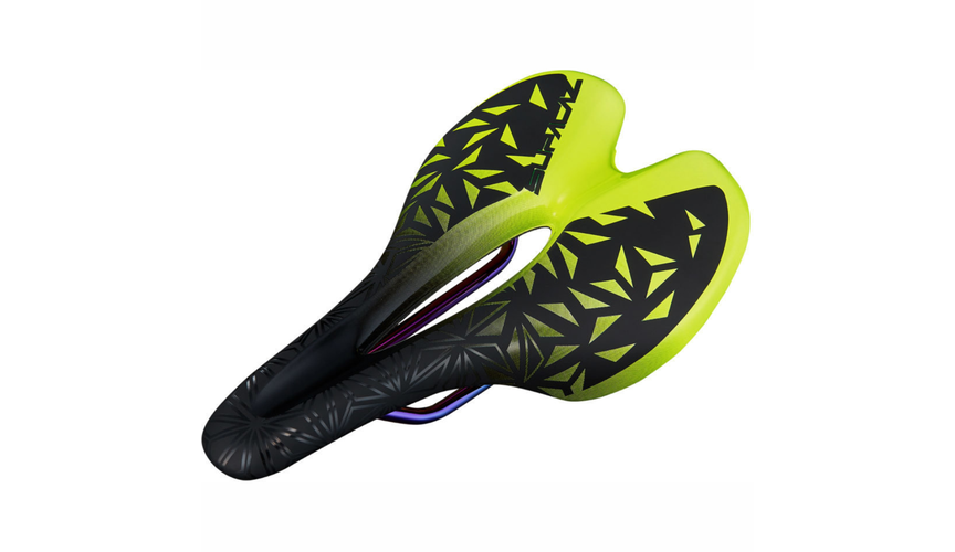 Supacaz Ignite Ti Saddle: Neon Yellow, 143mm