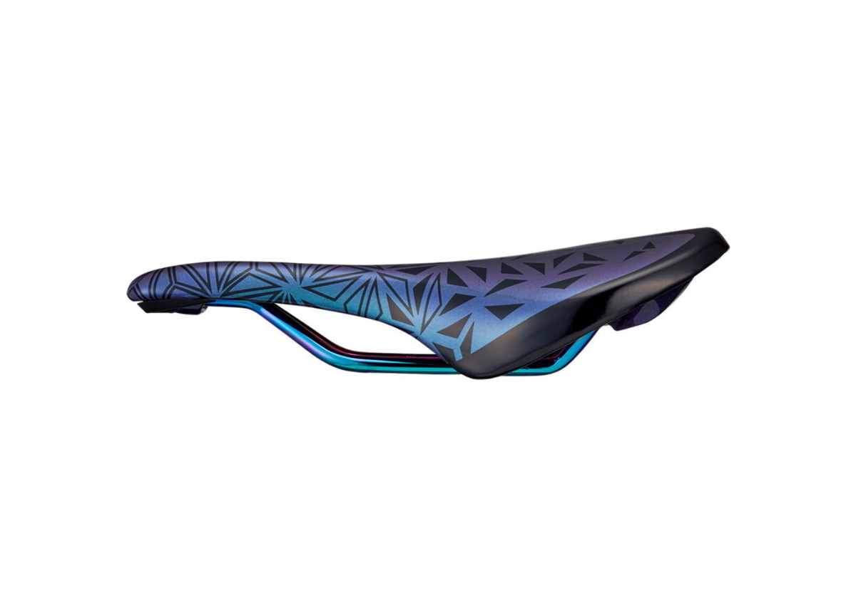 Supacaz Ignite Ti Saddle: Neon Yellow, 143mm - SweetWater Bikes