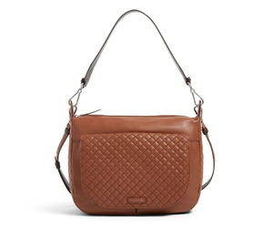 vera bradley leather carryall shoulder bag