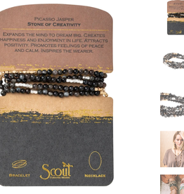 SCOUT CURATED WEARS Stone Wrap -Stone Picasso Jasper of Creativity