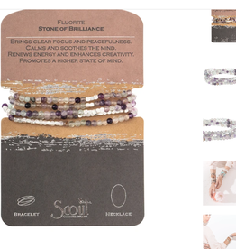 SCOUT CURATED WEARS Stone Wrap of Brilliance Flourite