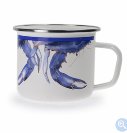 GOLDEN RABBIT Enamel Grande Mug | Blue Crab