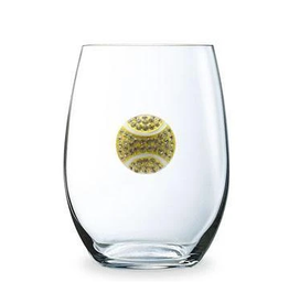 THE QUEENS' JEWELS Stemless Wine Glass Tennis Ball