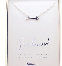 LUCKY FEATHER Bridesmaid Thanks Necklace