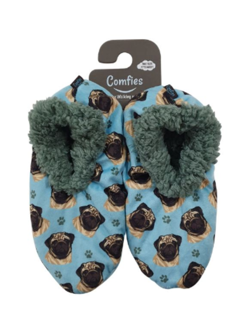 Pug Comfies Slippers - Heart And Home