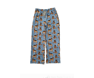 E S IMPORTS Pet Lover Pajama Bottoms German Shepherd Heart and