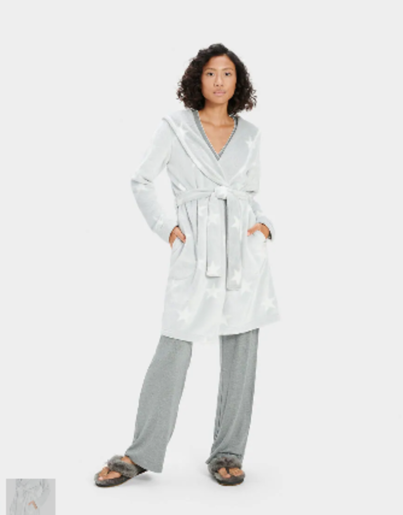 Grey star dressing gown Clearance