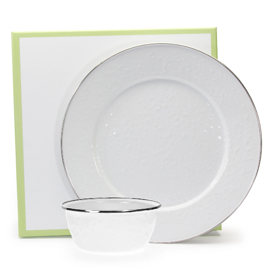 Enamel plate (2 pieces)