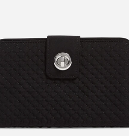 VERA BRADLEY RFID Turnlock Wallet Classic Black