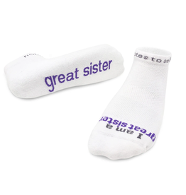 Low Cut Socks I am a Great Sister