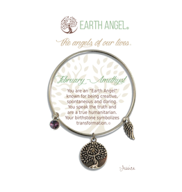 THOUGHTFUL ANGELS Birthstone Bracelet February