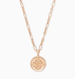 KENDRA SCOTT Dira Coin Pendant Necklace Rose Gold