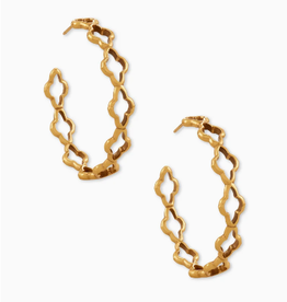KENDRA SCOTT Abbie Hoop Earrings Vintage Gold