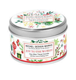 MICHEL DESIGN WORKS Travel Candle Joy To The World 4oz