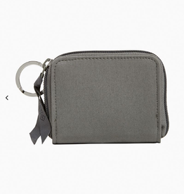 VERA BRADLEY RFID Petite Zip-Around Wallet | Galaxy Gray in Recycled Cotton