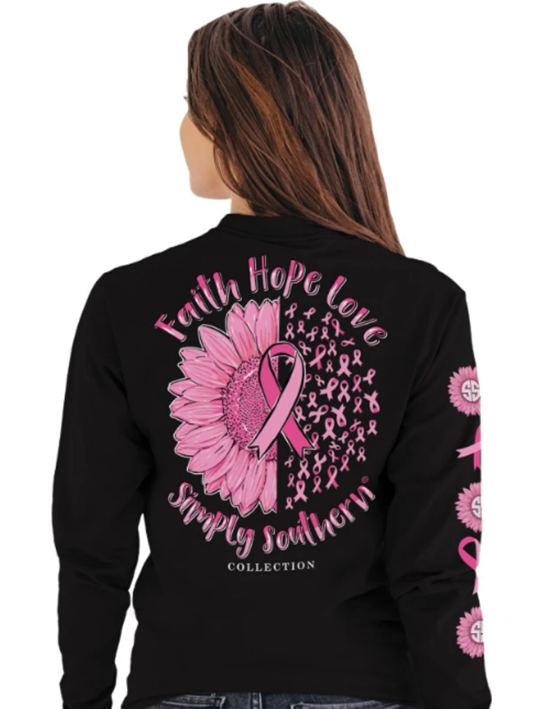 Faith, Hope, Love LS Tee Shirt - Heart 