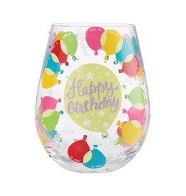 LOLITA Stemless Wine Birthday Balloons
