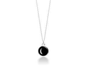 Moon Phase Necklace Waning Crescent 1D Heart and Home Gifts and Accessories
