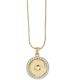 THE GOOD BEAD CO. Ginger Snaps Gold Bling Necklace