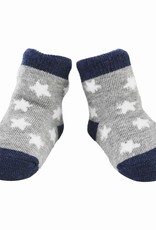 MUDPIE Chenille White Star Baby Socks