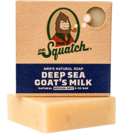 DR. SQUATCH Mens Bar Soap  Deep Sea Goat's Milk