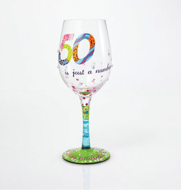 LOLITA 50 Is Just A Number Wine Glass
