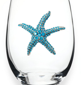 THE QUEENS' JEWELS Blue Starfish Stemless Glass