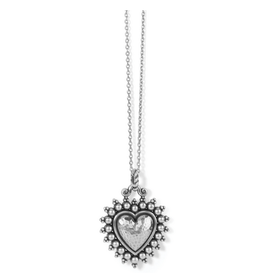 BRIGHTON Telluride Small Heart Necklace - Silver, OS