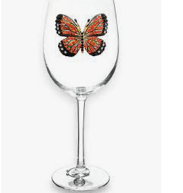 THE QUEENS' JEWELS Monarch Butterfly Wine Glass