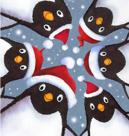 TOLAND ENTERPRISES Garden Flag Penguin Selfie