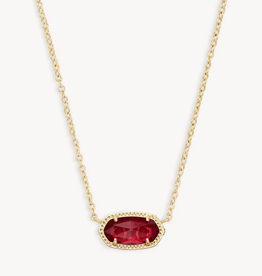 KENDRA SCOTT Elisa Necklace Gold Clear Berry