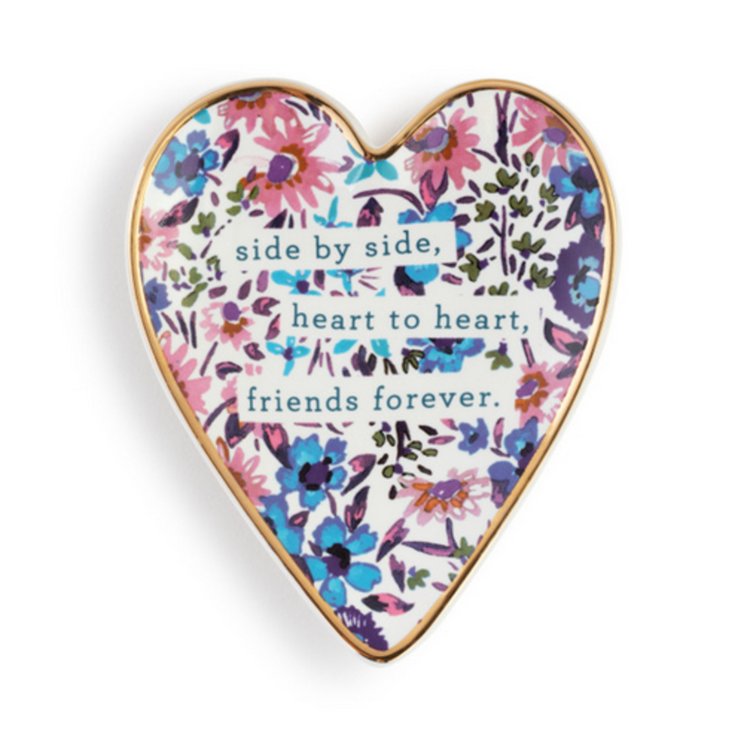 Heart Metallic Trinket Dish