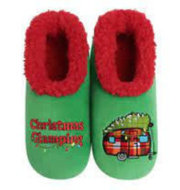 Womens Christmas Glamping Snoozies Slippers Med (7-8)